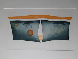 Lieke Vreede - Zeefdruk van Lieke Vreede uit 2000. Titel: Rising Sun VI kopen? Bied vanaf 40!