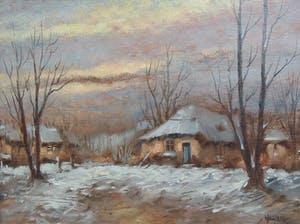 Harry Koolen - Winterlandschap kopen? Bied vanaf 160!