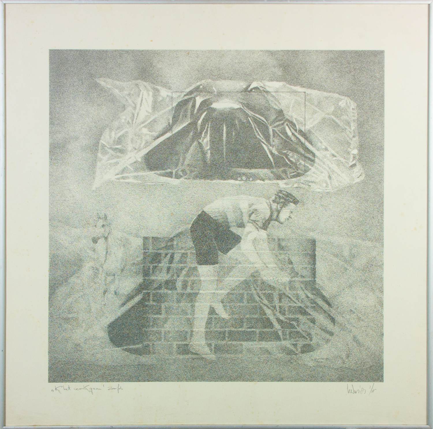 Sjouke Heins - Zeefdruk, Van het voorbijgaan - Ingelijst kopen? Bied vanaf 60!