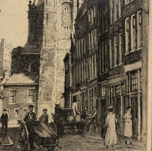 Hendrikus Roodenburg - Westerkerk Amsterdam vanaf Bloemstraat kopen? Bied vanaf 50!