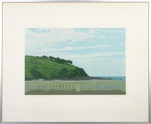 Sees Vlag - Zeefdruk, Playa de Cóbreces - Ingelijst kopen? Bied vanaf 40!