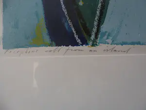 Piet Warffemius - zeefdruk: Telephone call from an island - 1990 kopen? Bied vanaf 40!