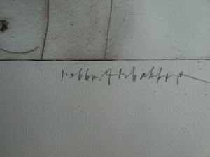 Robbert de Bakker - Ets , Cafe L‘Opera IX Barcelona – gesigneerd & ingelijst – 1991 kopen? Bied vanaf 50!