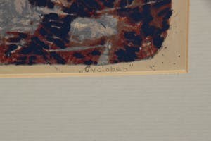 Jaap Kraanen - Cyclopen - 1956 - Linosnede op papier - BKR Rotterdam kopen? Bied vanaf 20!