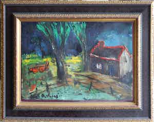 Hubert De Vries - Boerenerf met bomen verkocht voor € 75!