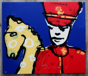 Herman Brood - zeefdruk op doek: Huzaar kopen? Bied vanaf 550!