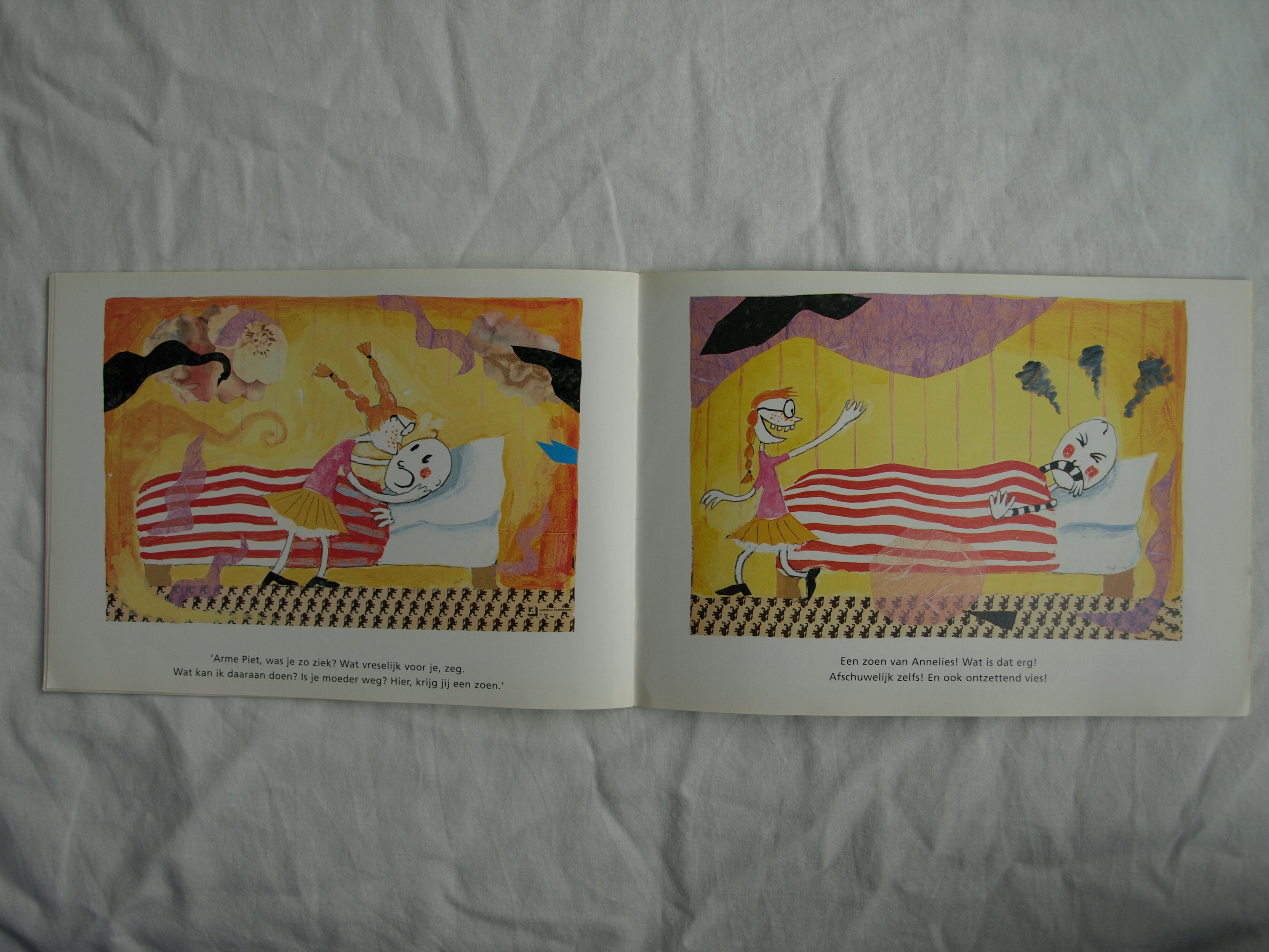 Daan Remmerts de Vries - Acryl en collage , Het leven is raar 14 – Ingelijst-1997 kopen? Bied vanaf 40!