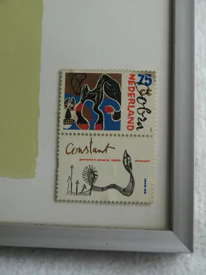Constant - Ingelijste litho , Zelfportret , ‘De schilder’ – 1977 – 61,5 x 40,5 cm kopen? Bied vanaf 1!