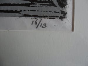 Piet Lont - Houtsnede op Japans papier. Titel. " De Zwijger Amsterdam Oost". kopen? Bied vanaf 40!