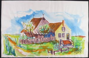 Joe Wols - Aquarel, Boederij kopen? Bied vanaf 1!