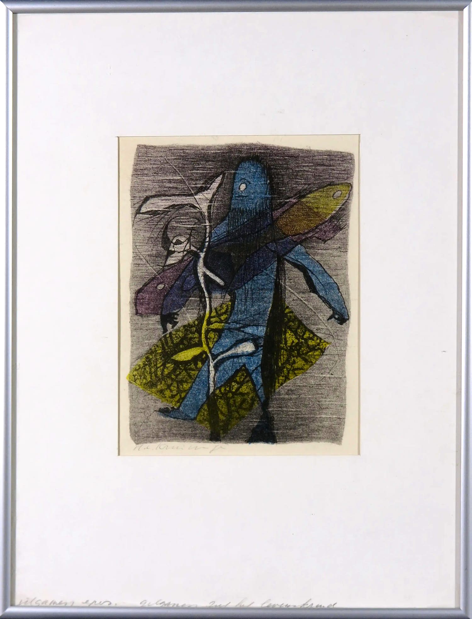 Harry van Kruiningen - Litho, Gilgamess ziet het levenskruid kopen? Bied vanaf 1!