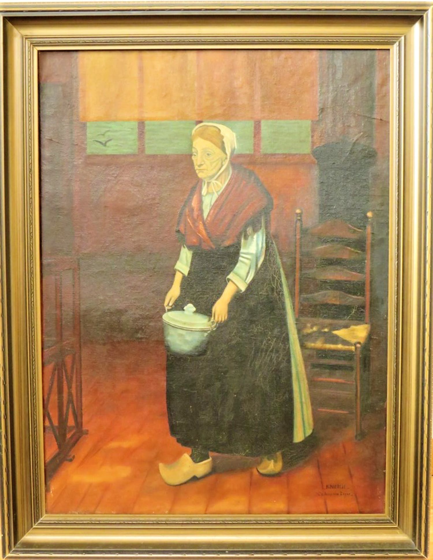 Niet of onleesbaar gesigneerd - Kniertje, kunstenaar onbekend kopen? Bied vanaf 1!