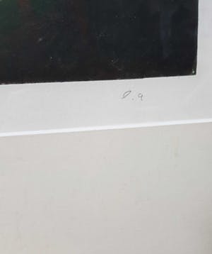 Willibrord Haas - "Zehrschwelte gefallte". Bijzondere grote ets op geschept papier. kopen? Bied vanaf 1!