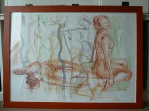 Niet of onleesbaar gesigneerd - Studie vrouwelijk naakt kopen? Bied vanaf 1!