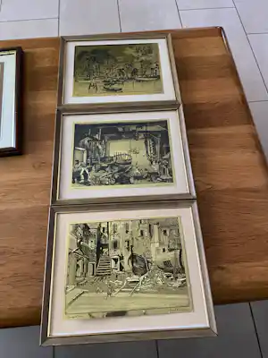 Lionel Barrymore - 3 vergulde etsen vendu pour 20€ !
