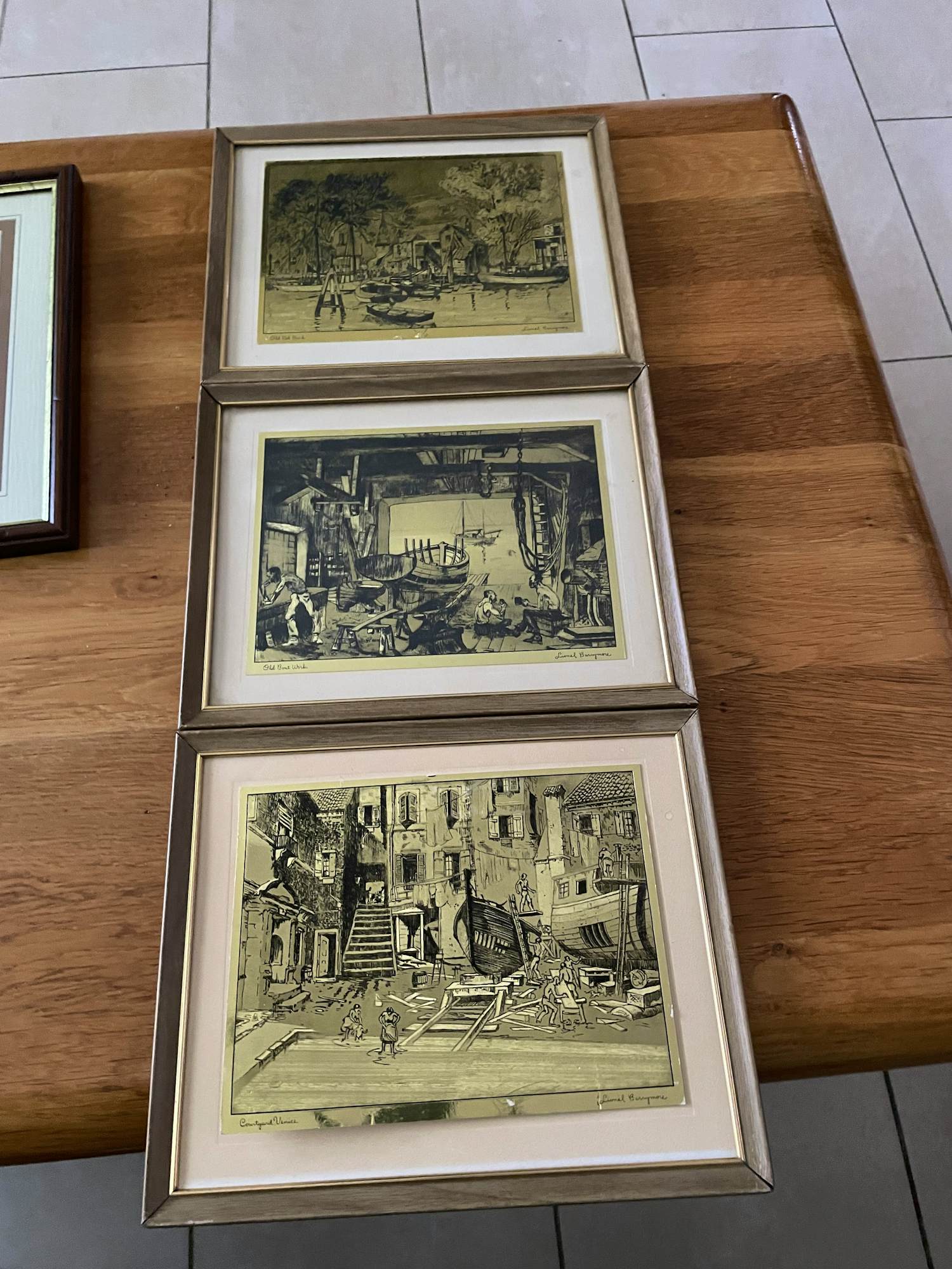 Lionel Barrymore - 3 vergulde etsen kaufen? Bieten Sie von 20!