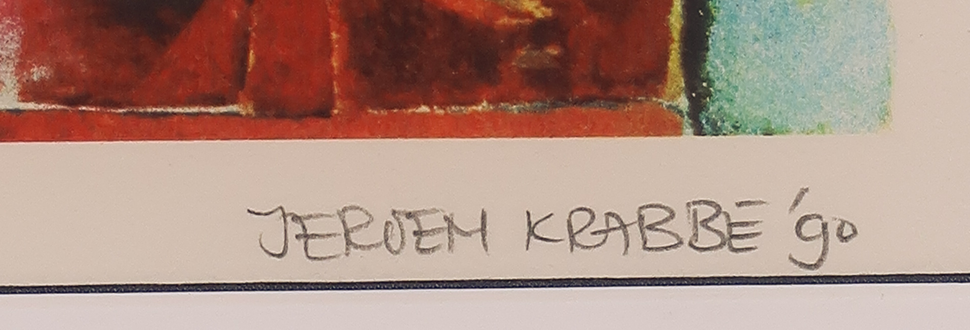 Jeroen Krabbe - Litho, Herfst - Ingelijst kopen? Bied vanaf 90!