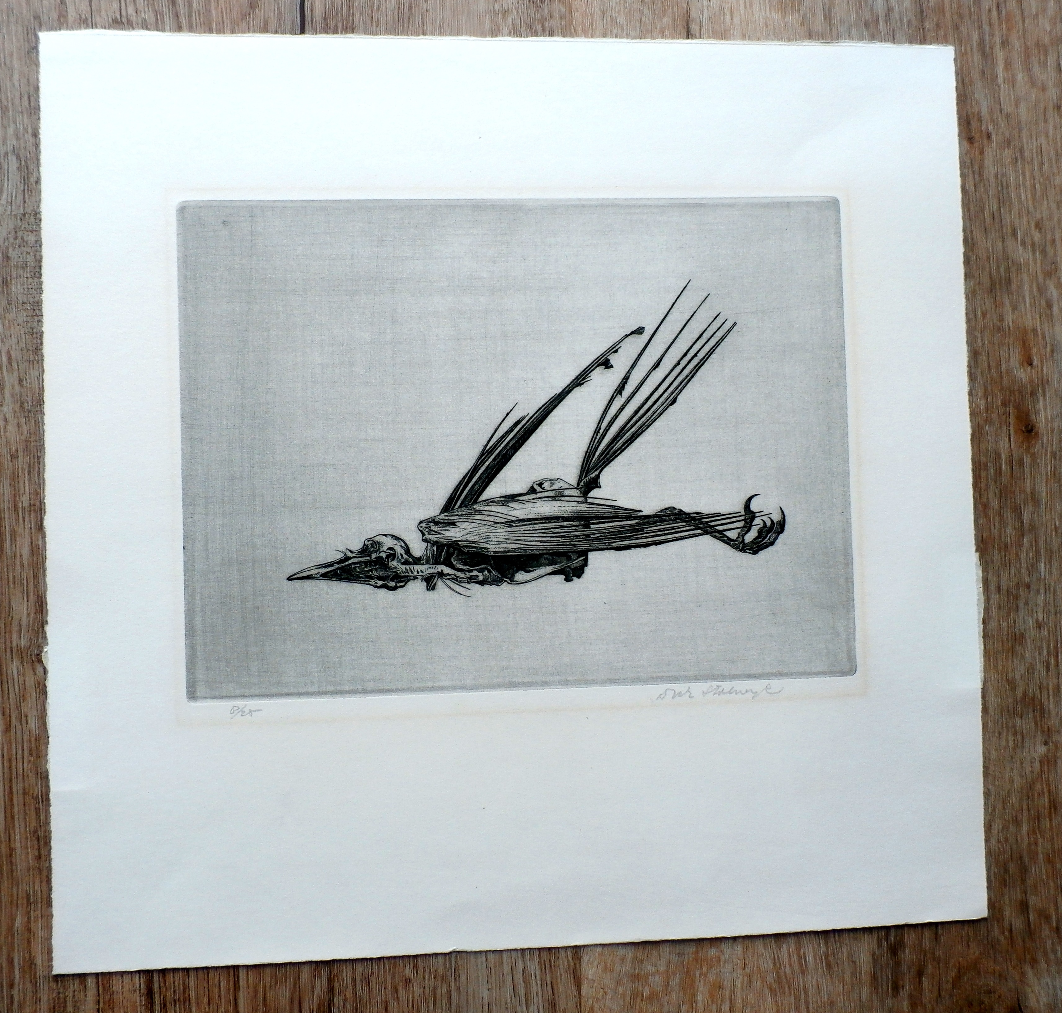 Dick Stolwijk - ets - kopen? Bied vanaf 75!