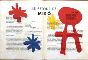 Joan Miro - Derrière Le Miroir - no. 14-15 - Jaar 1948 - Maeght Paris - 2e Editie - Goed kaufen? Bieten Sie von 50!