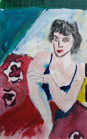 Niet of onleesbaar gesigneerd - Portret gouache. kopen? Bied vanaf 10!