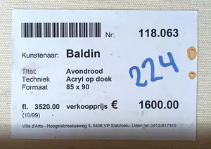 Ahmad Baldin - Avondrood, acrylverf op doek kopen? Bied vanaf 375!