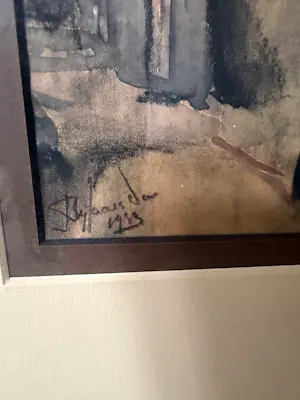 Jan Rijlaarsdam - Steegje met lantaarnpaal, kopen? Bied vanaf 130!