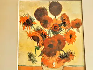 Vincent van Gogh - Galeriebild Kunstdruck " Sonnenblumen in einer Vase" 90er Jahre mit Rahmen kopen? Bied vanaf 280!