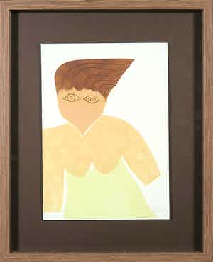 Reinhoud D'Haese - Aquatint uit de portfolio Impromptu met gedicht van Hugo Claus - Ingelijst verkocht voor € 1!