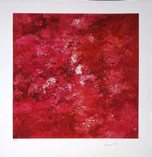 Armando - Giclée op papier, Rotes Bild verkocht voor € 60!