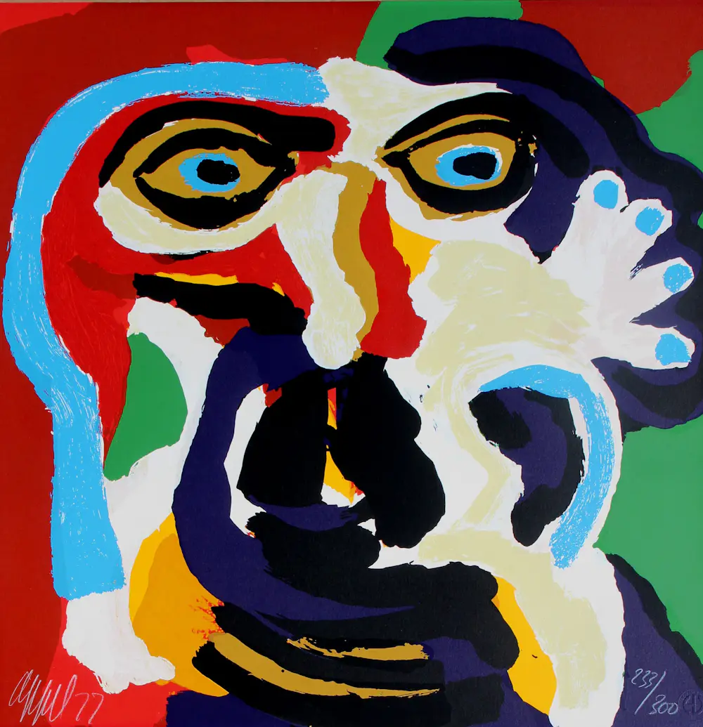 Karel Appel - Kleuren zeefdruk: Kijk naar mij - 1977 kaufen? Bieten Sie von 1250!