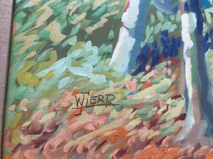 Joub Wiertz - lente in het bos (te Overijssel?) kopen? Bied vanaf 125!