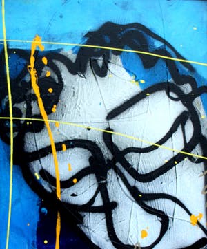 Herman Brood - gemengde techniek op doek - 1990 kopen? Bied vanaf 1775!