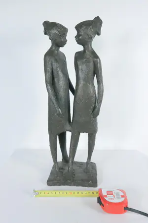 Clemens Pasch - Bronzen beeld, Die Freundinnen + boek! kopen? Bied vanaf 1500!