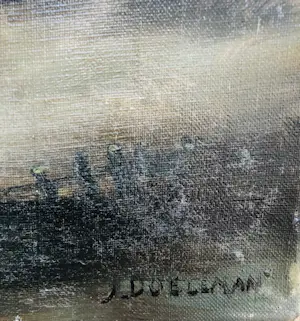 Niet of onleesbaar gesigneerd - Landschap met Molen - Olieverf kopen? Bied vanaf 1!