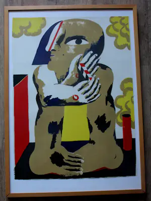 Horst Antes - Ingelijste litho kopen? Bied vanaf 325!