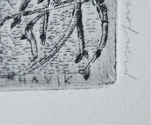 Charles Donker - 4e staat, proefdruk: Struiken en stammen in sneeuwlandschap kopen? Bied vanaf 395!