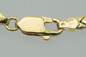 1218 - Fraai gouden (14 kt) & diamanten (2.00ct) hartjes-model "Foxtail" collier kopen? Bied vanaf 760!