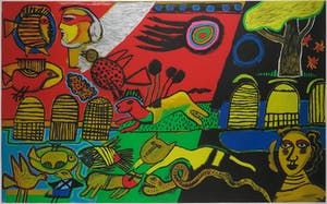 Corneille - Litho, Présence Africaine - Ingelijst (Groot) kopen? Bied vanaf 400!