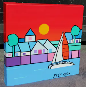 Kees Kooy - Olieverf op doek kopen? Bied vanaf 225!