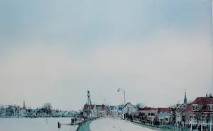 Ciano Siewert - Litho: Hollands landschap kopen? Bied vanaf 50!
