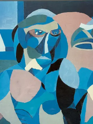 Frans Nielen - Geen titel, afbeelding man met papegaai kopen? Bied vanaf 75!