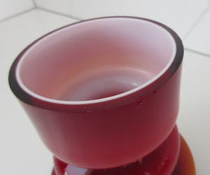 Per Lutken - Rood oranje vaas uit de Carnaby serie kopen? Bied vanaf 15!