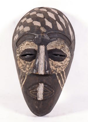 Kuba - Mboma masker in zwart witte uitvoering kopen? Bied vanaf 1!