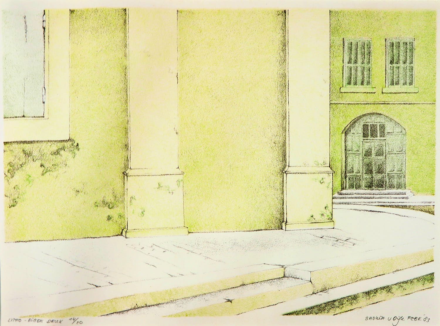 Saskia van Dijk - Litho, Trapje en pilasters kopen? Bied vanaf 1!