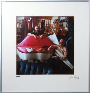 Paul Huf - Foto, Lot van twee portretten van o.a. Paul Verhoeven - Ingelijst kopen? Bied vanaf 1!