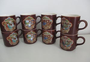 Villeroy en Boch - 8 stuks vintage mokken / Douwe Egberts kopen? Bied vanaf 50!