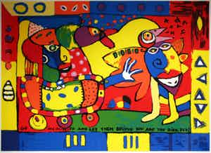 Simon & Bruno - Kleurenzeefdruk IN COGNITO Handgesigneerd. verkocht voor € 45!