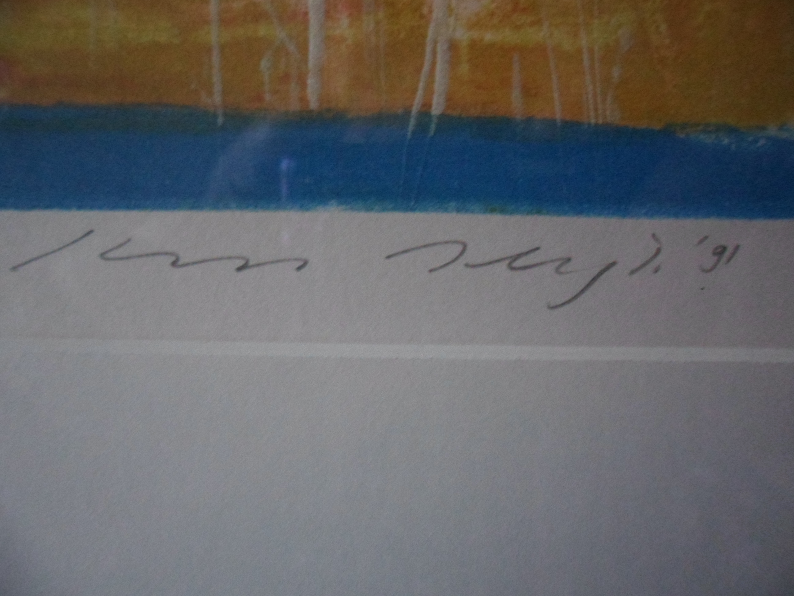 Kees Slegt - Kleuren ets op papier, zonder titel kopen? Bied vanaf 20!