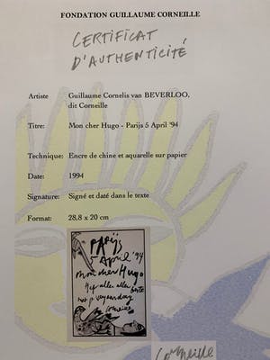 Corneille - "Mijn beste Hugo Claus - Parijs 5 april '94 kopen? Bied vanaf 990!