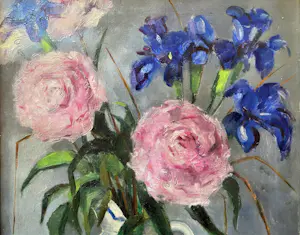 Theo Swagemakers - Stilleven Bloemen in vaas kopen? Bied vanaf 90!